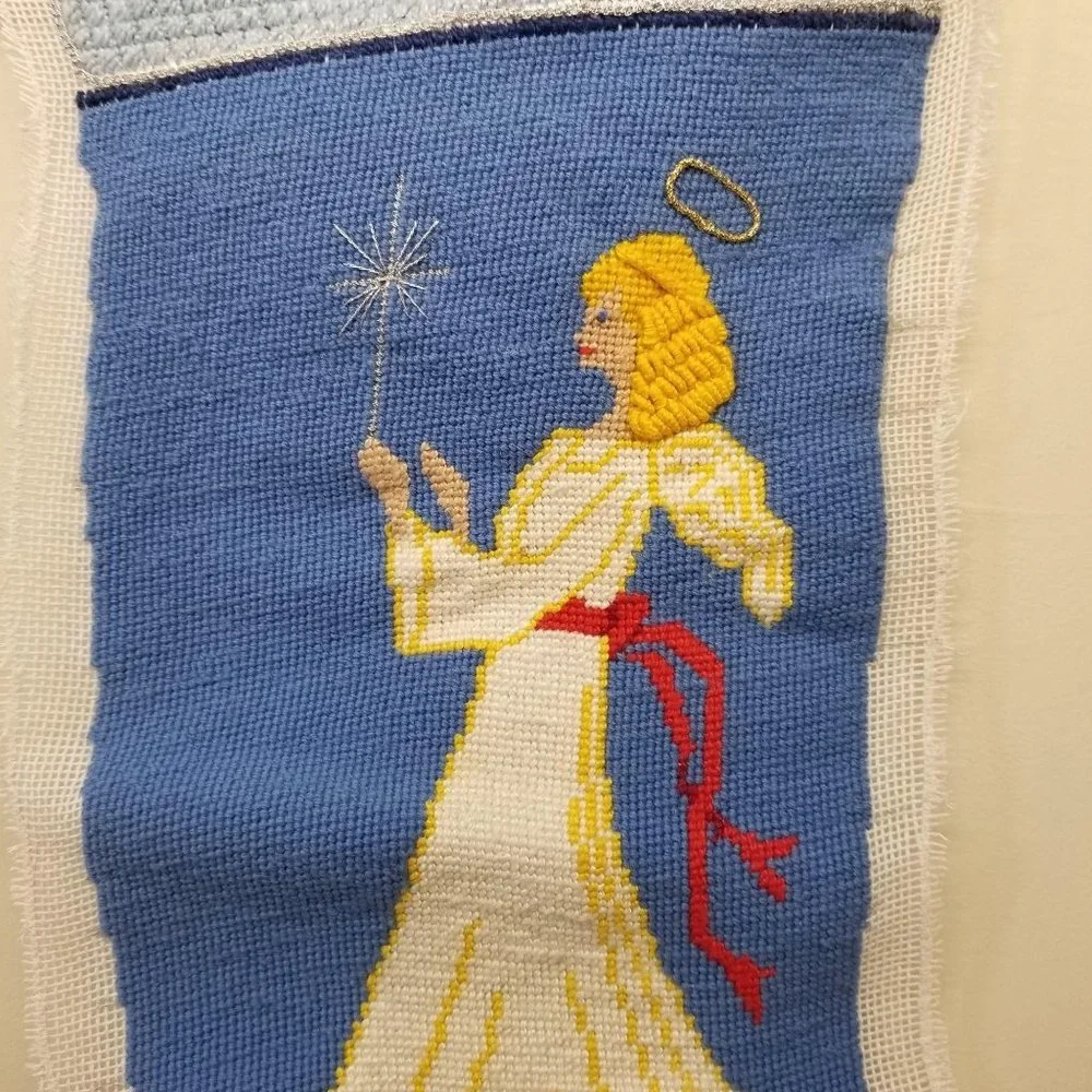 Vintage needlepoint embroidery